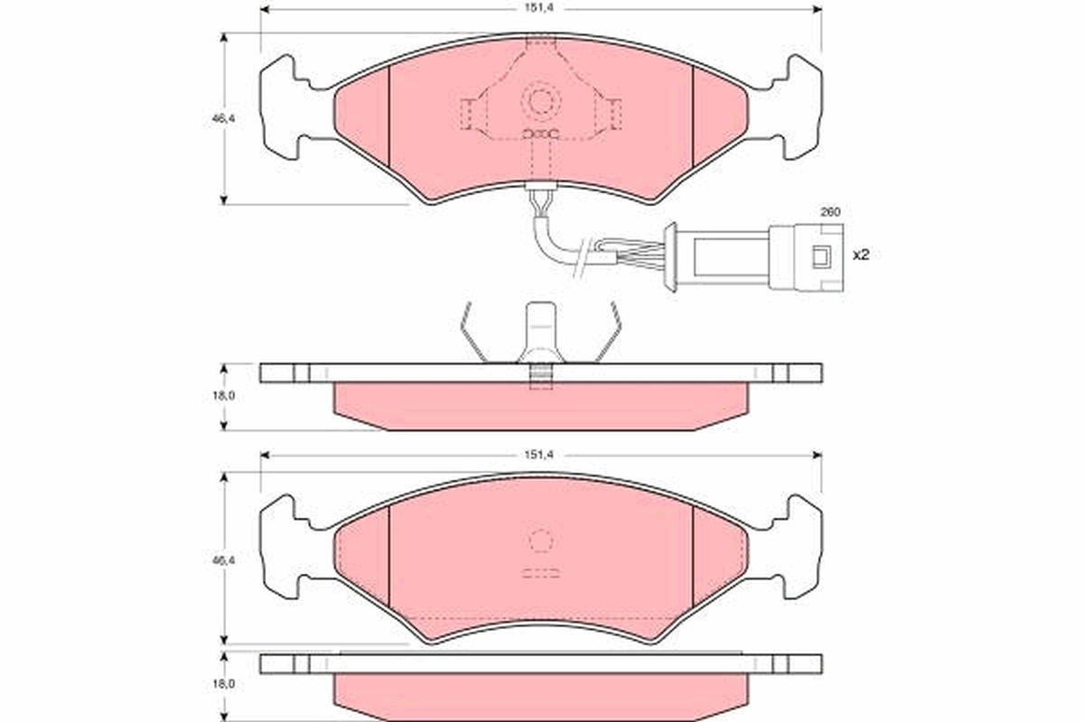 Brake Pad Set, disc brake