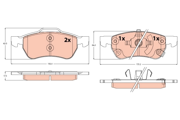 Brake Pad Set, disc brake