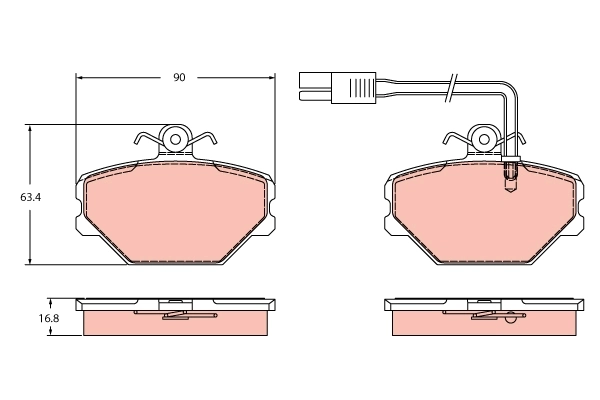 Brake Pad Set, disc brake