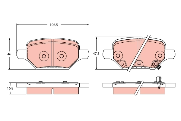 Brake Pad Set, disc brake