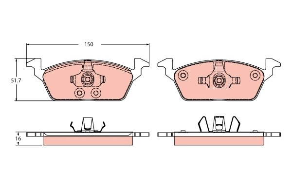 Brake Pad Set, disc brake