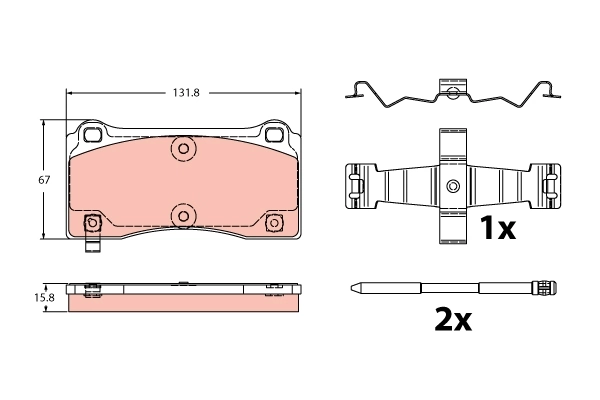 Brake Pad Set, disc brake