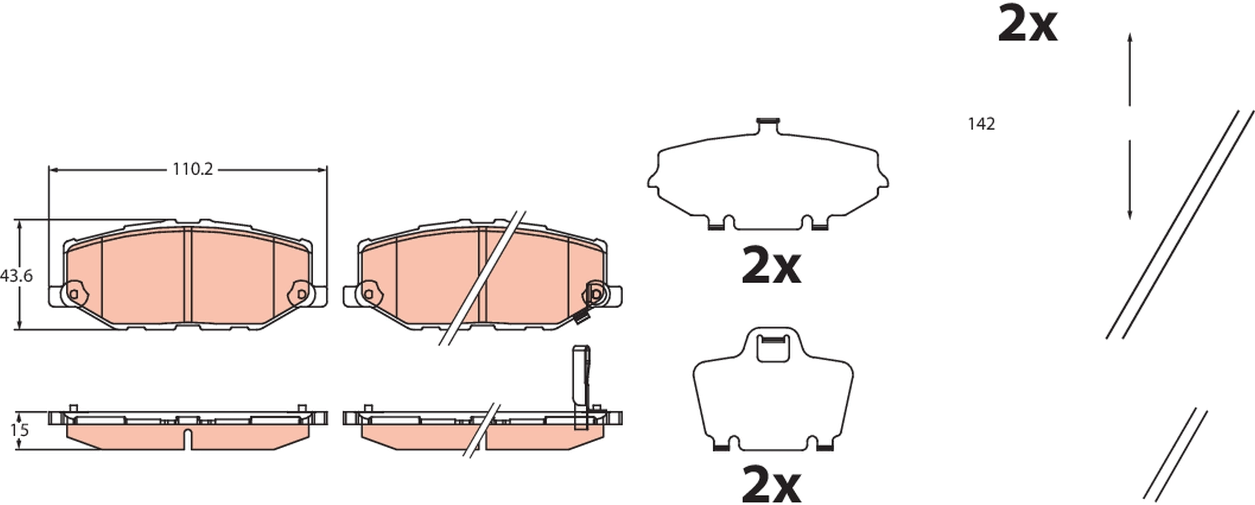 Brake Pad Set, disc brake