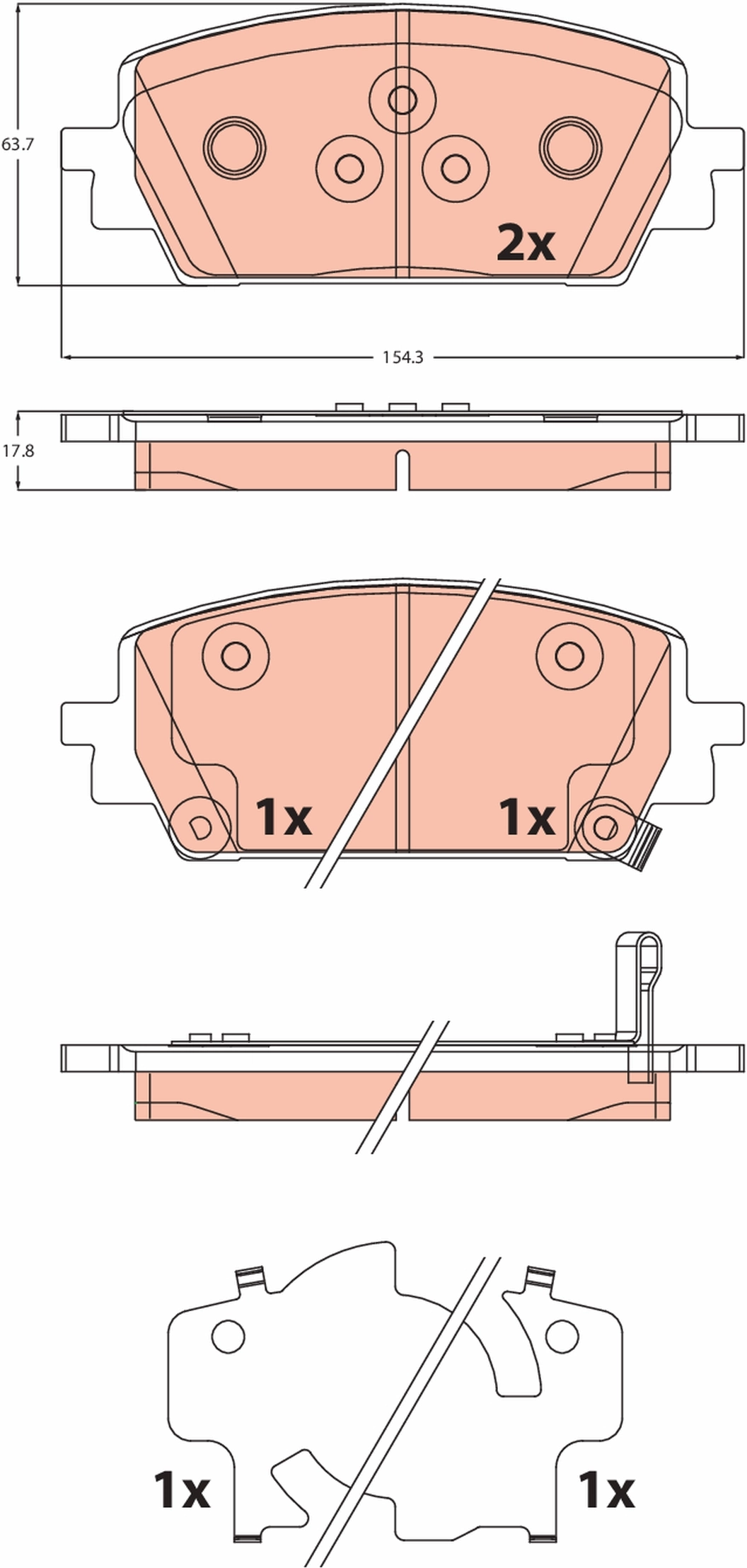 Brake Pad Set, disc brake