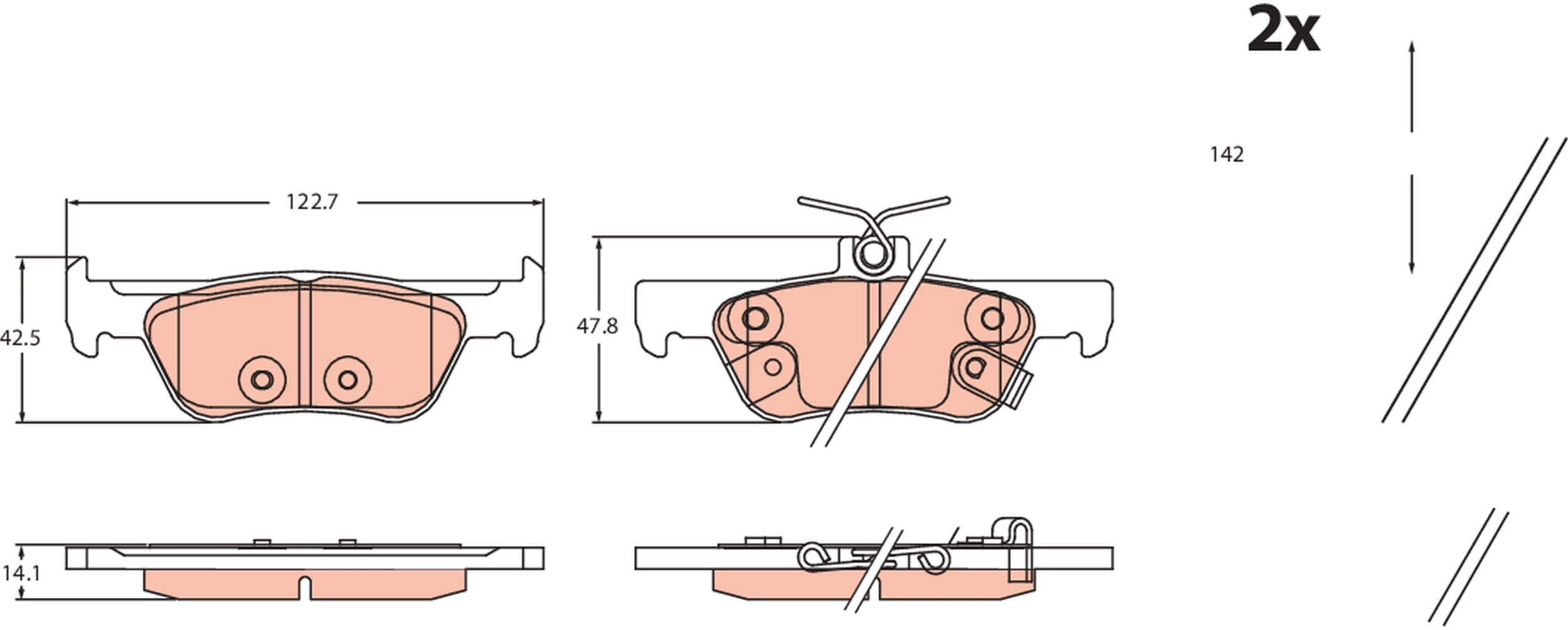 Brake Pad Set, disc brake