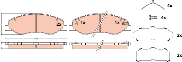Brake Pad Set, disc brake