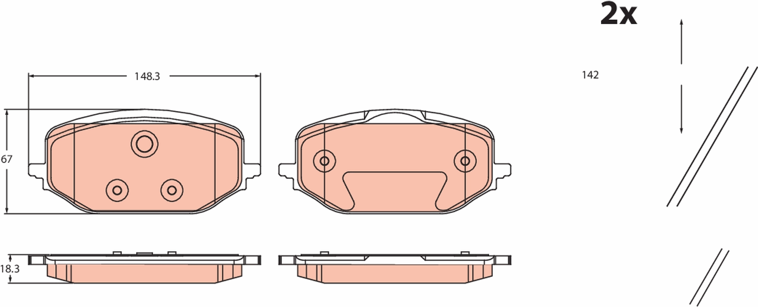 Brake Pad Set, disc brake