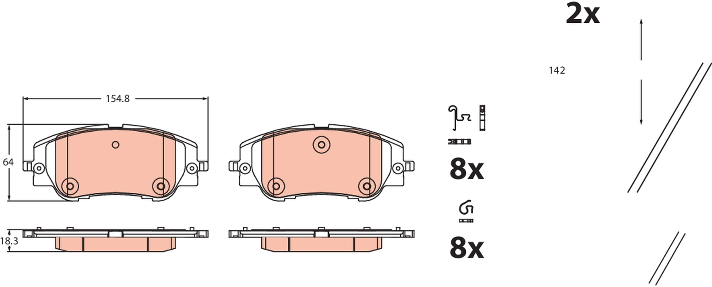 Brake Pad Set, disc brake