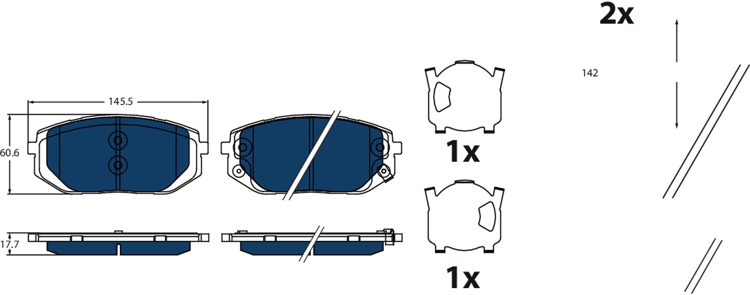 Brake Pad Set, disc brake