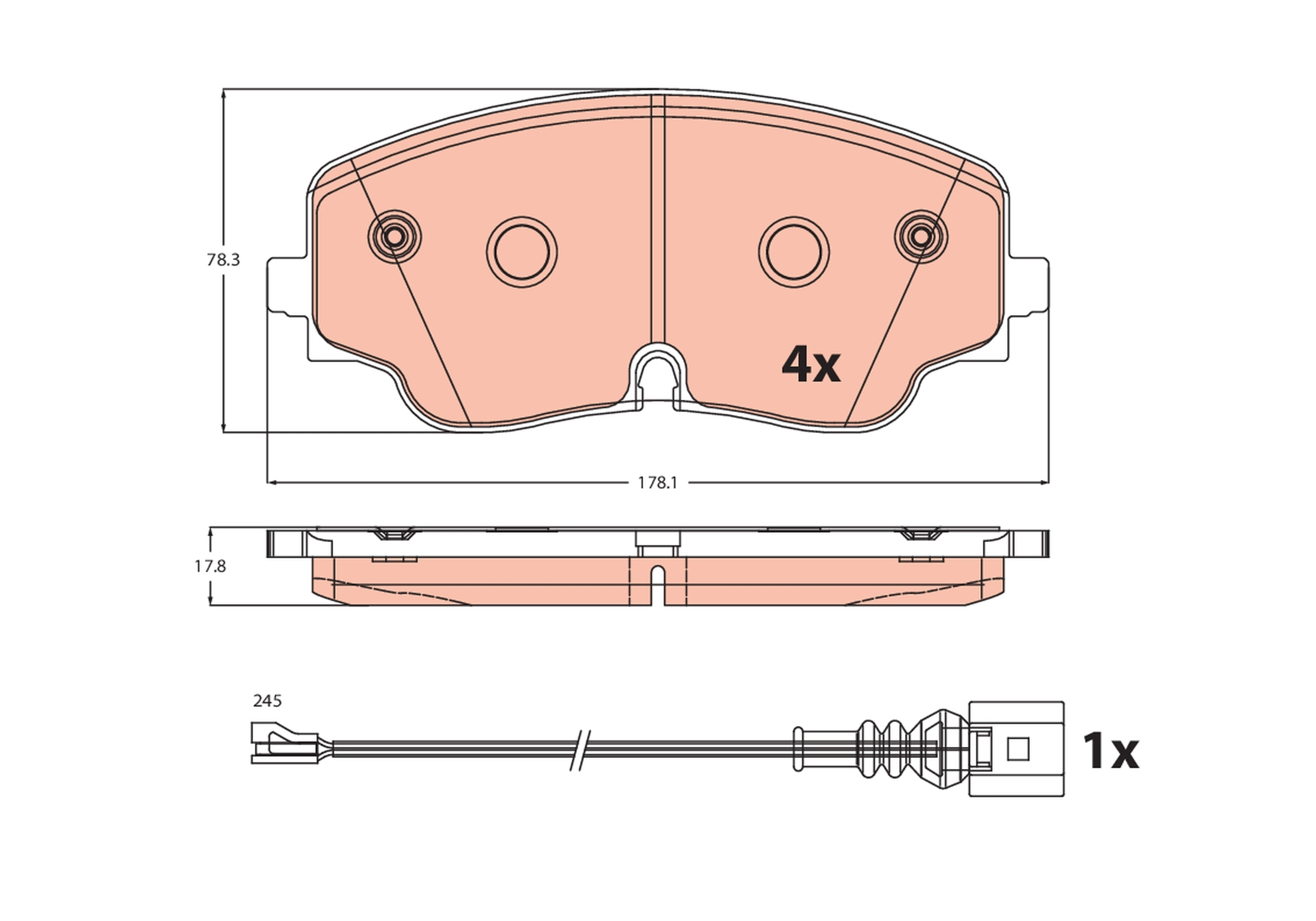 Brake Pad Set, disc brake