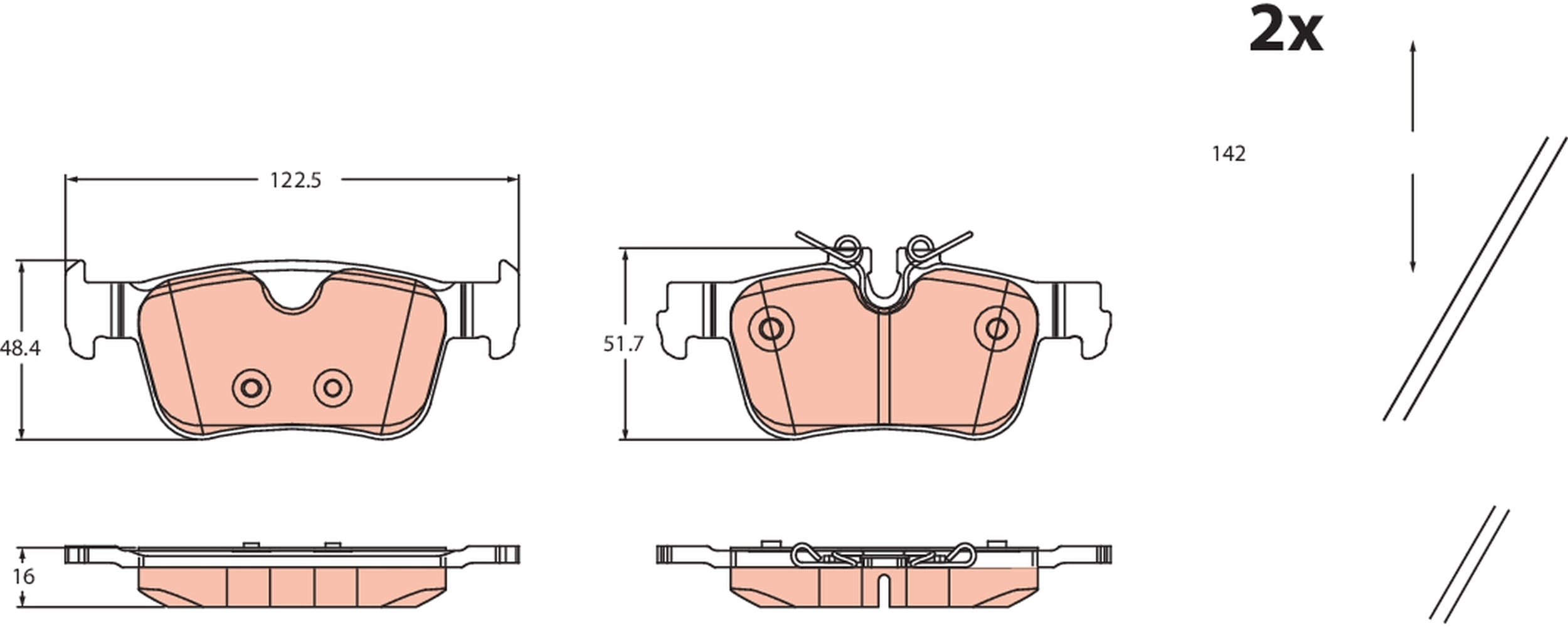 Brake Pad Set, disc brake