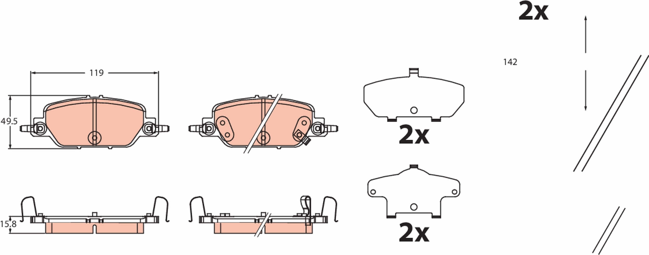 Brake Pad Set, disc brake
