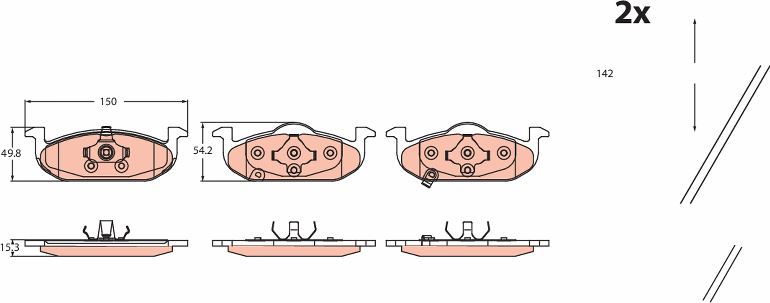Brake Pad Set, disc brake