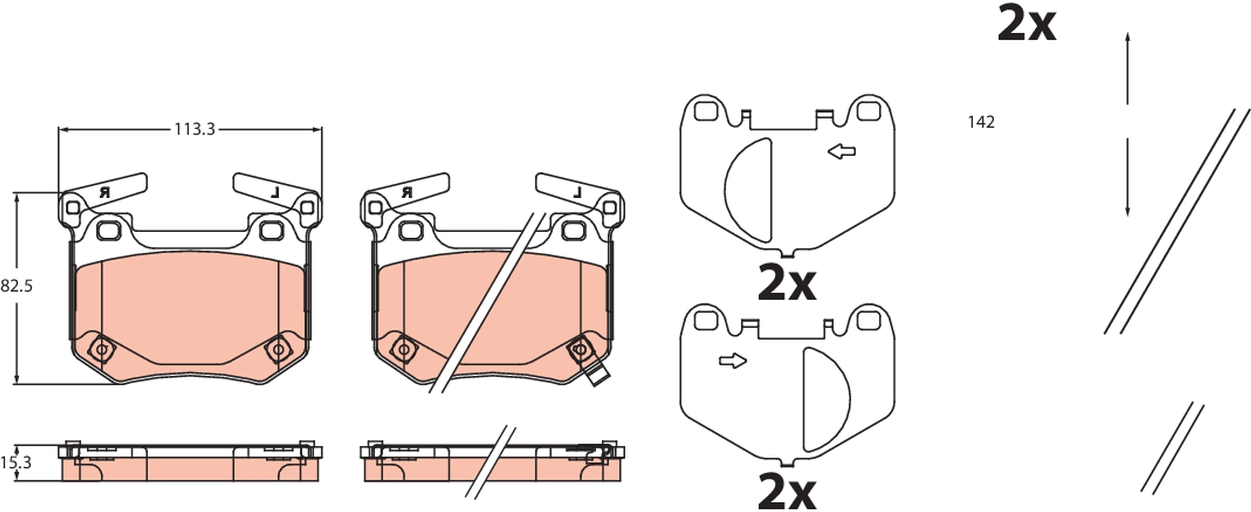 Brake Pad Set, disc brake