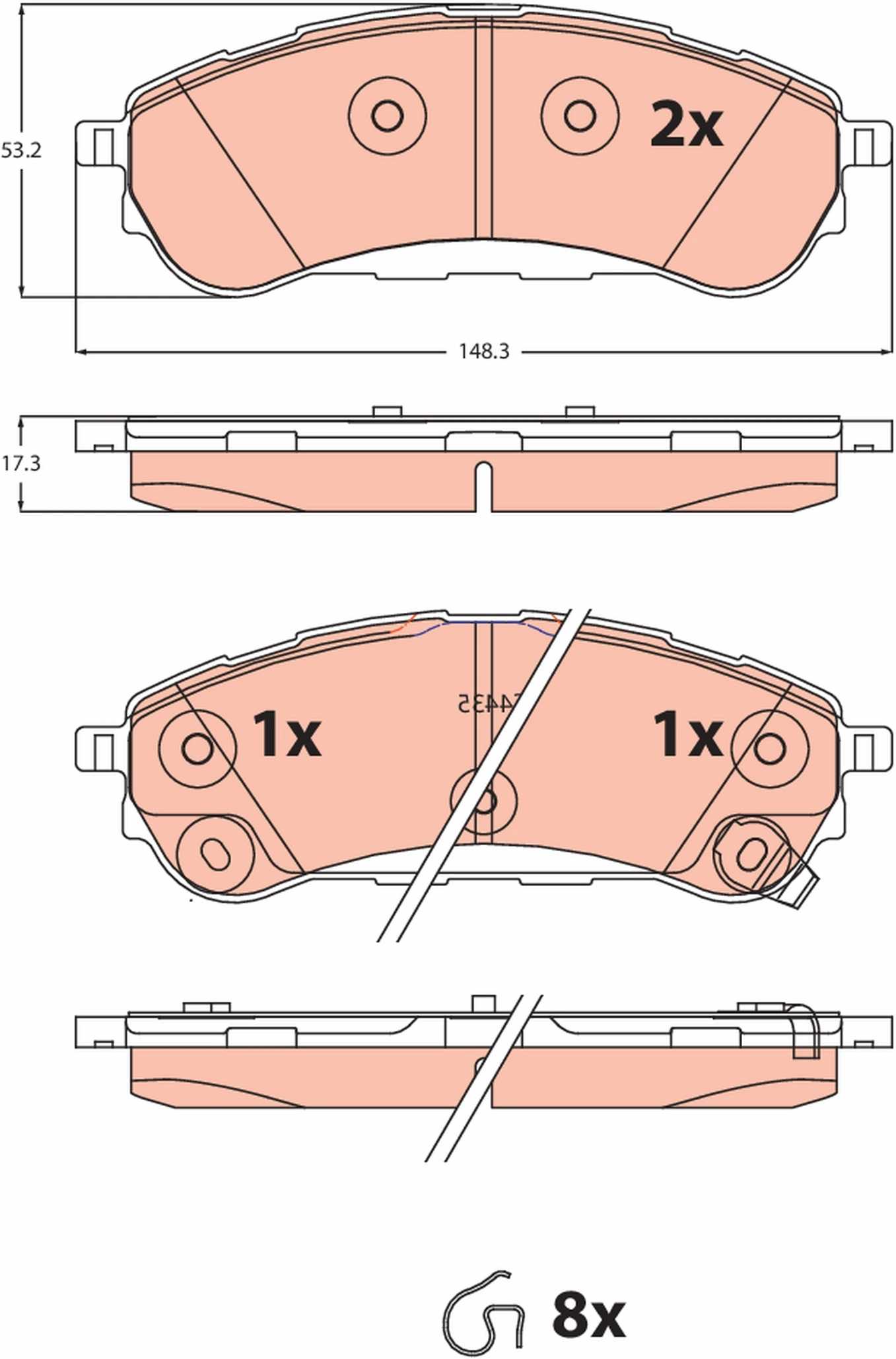 Brake Pad Set, disc brake