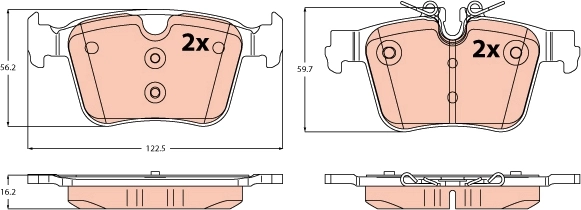 Brake Pad Set, disc brake