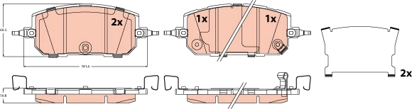 Brake Pad Set, disc brake