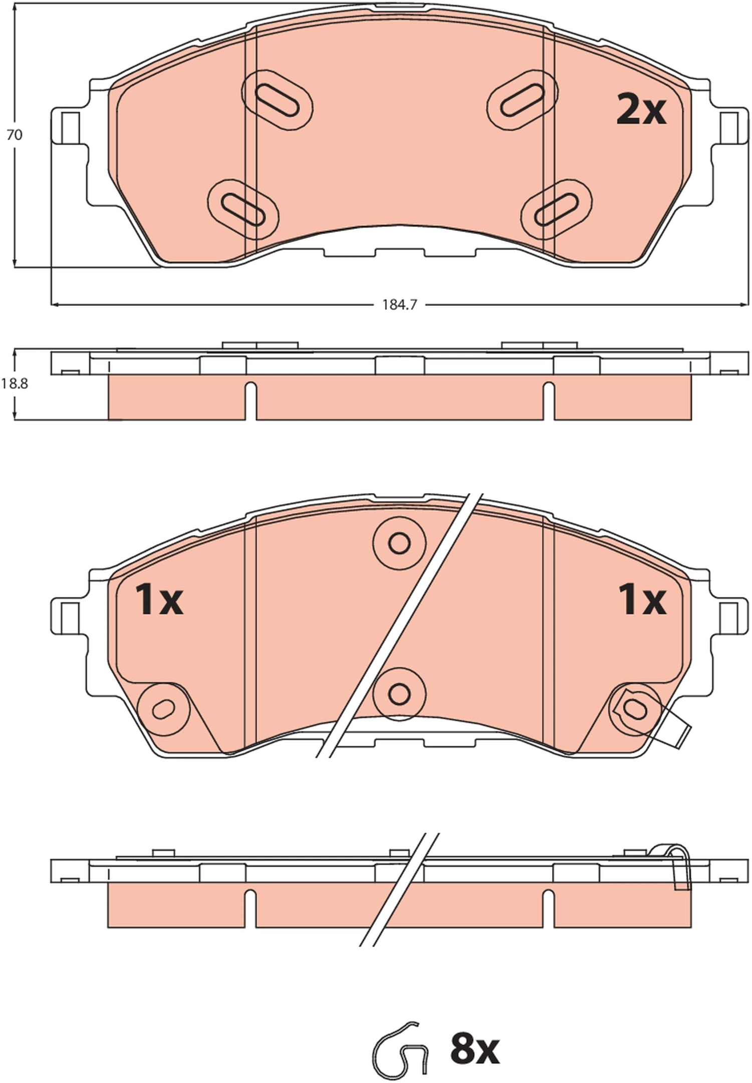 Brake Pad Set, disc brake