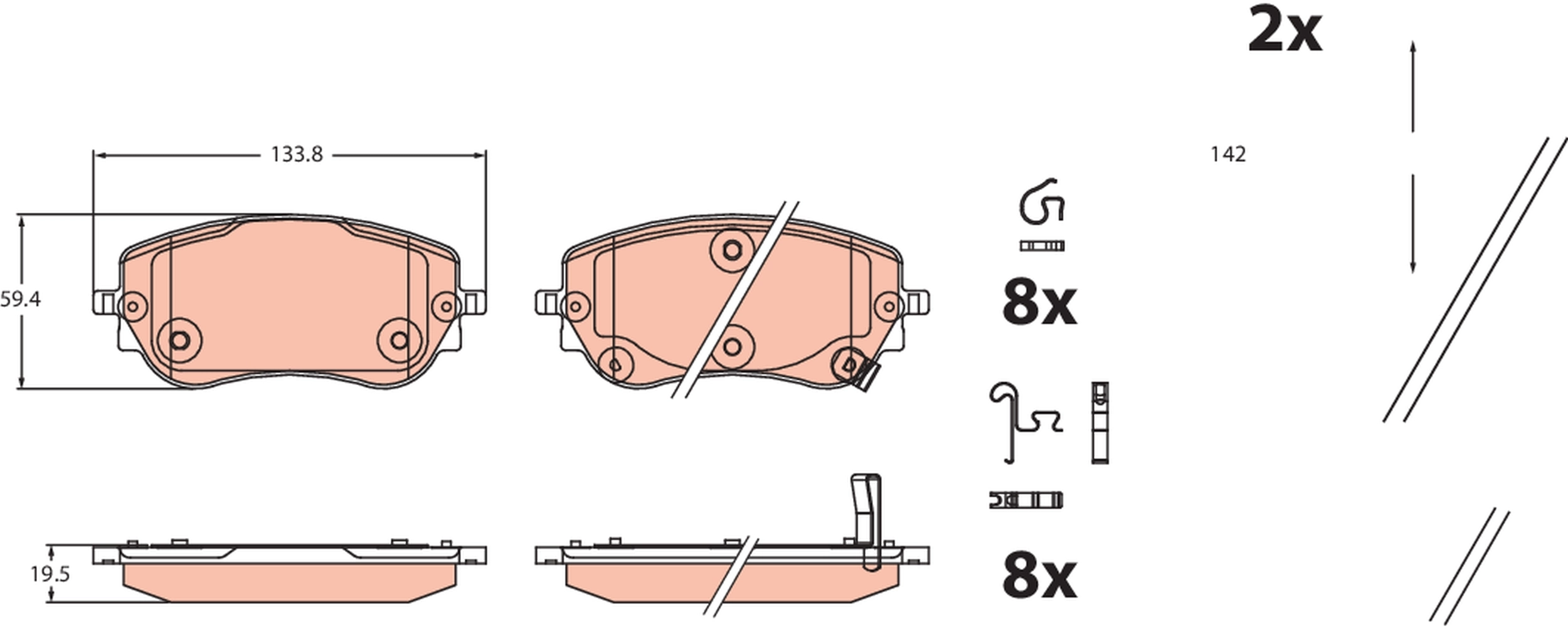 Brake Pad Set, disc brake