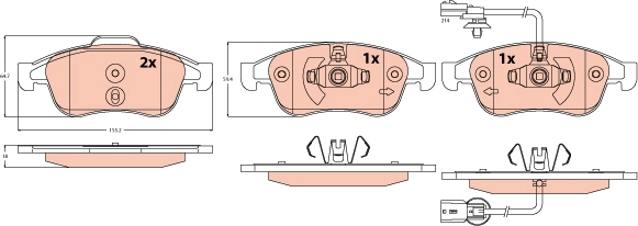 Brake Pad Set, disc brake