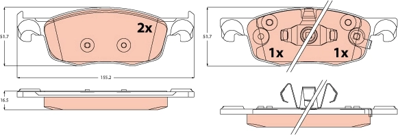 Brake Pad Set, disc brake