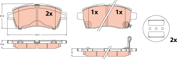 Brake Pad Set, disc brake