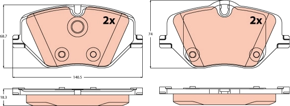 Brake Pad Set, disc brake