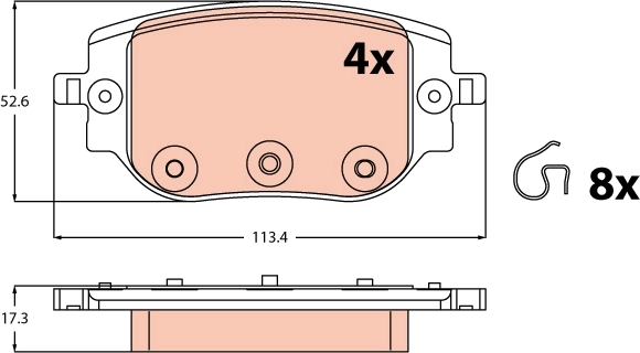 Brake Pad Set, disc brake