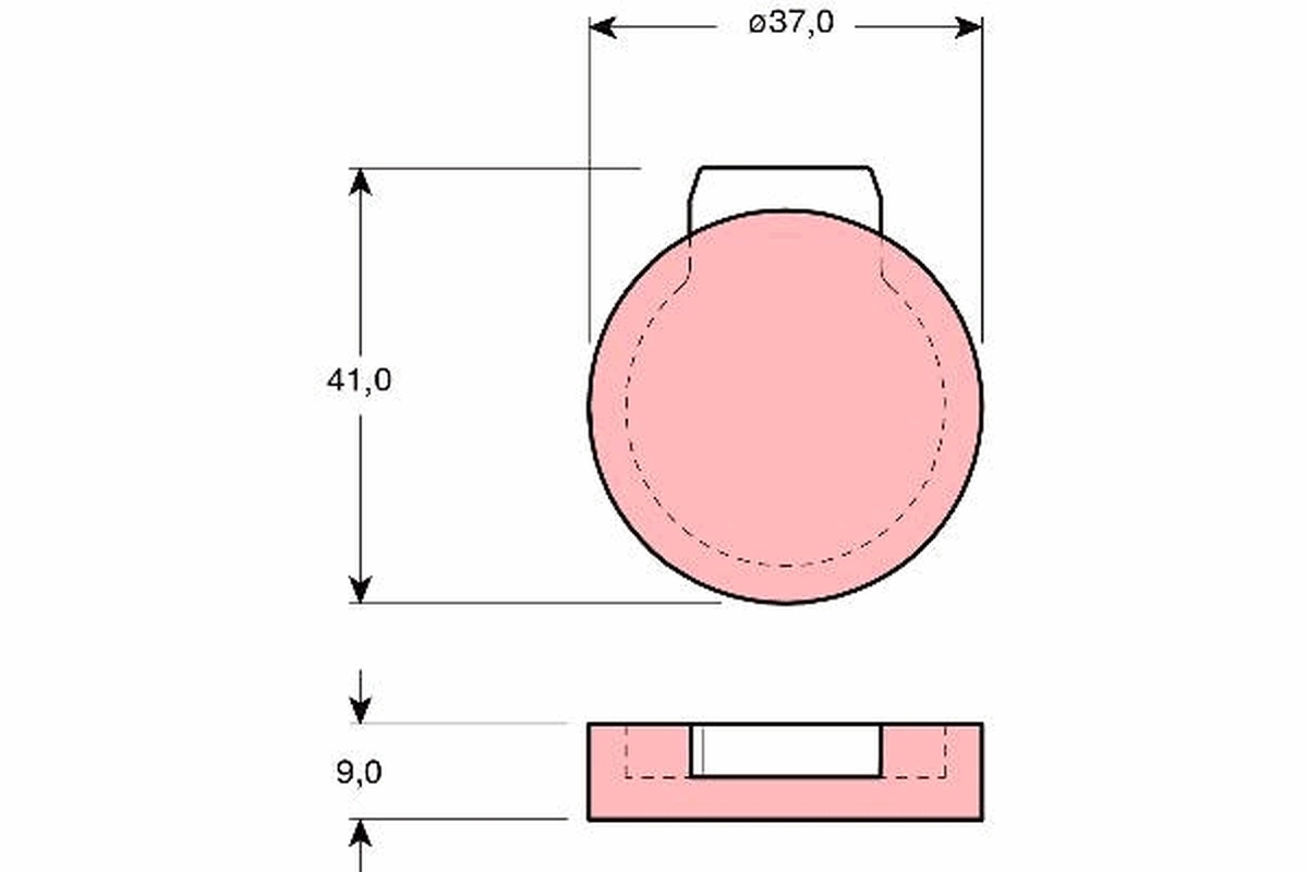 Brake Pad Set, disc parking brake