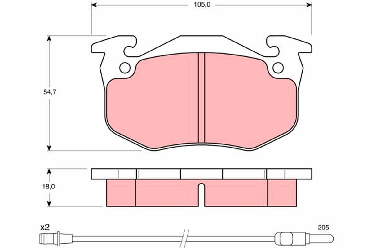 Brake Pad Set, disc brake