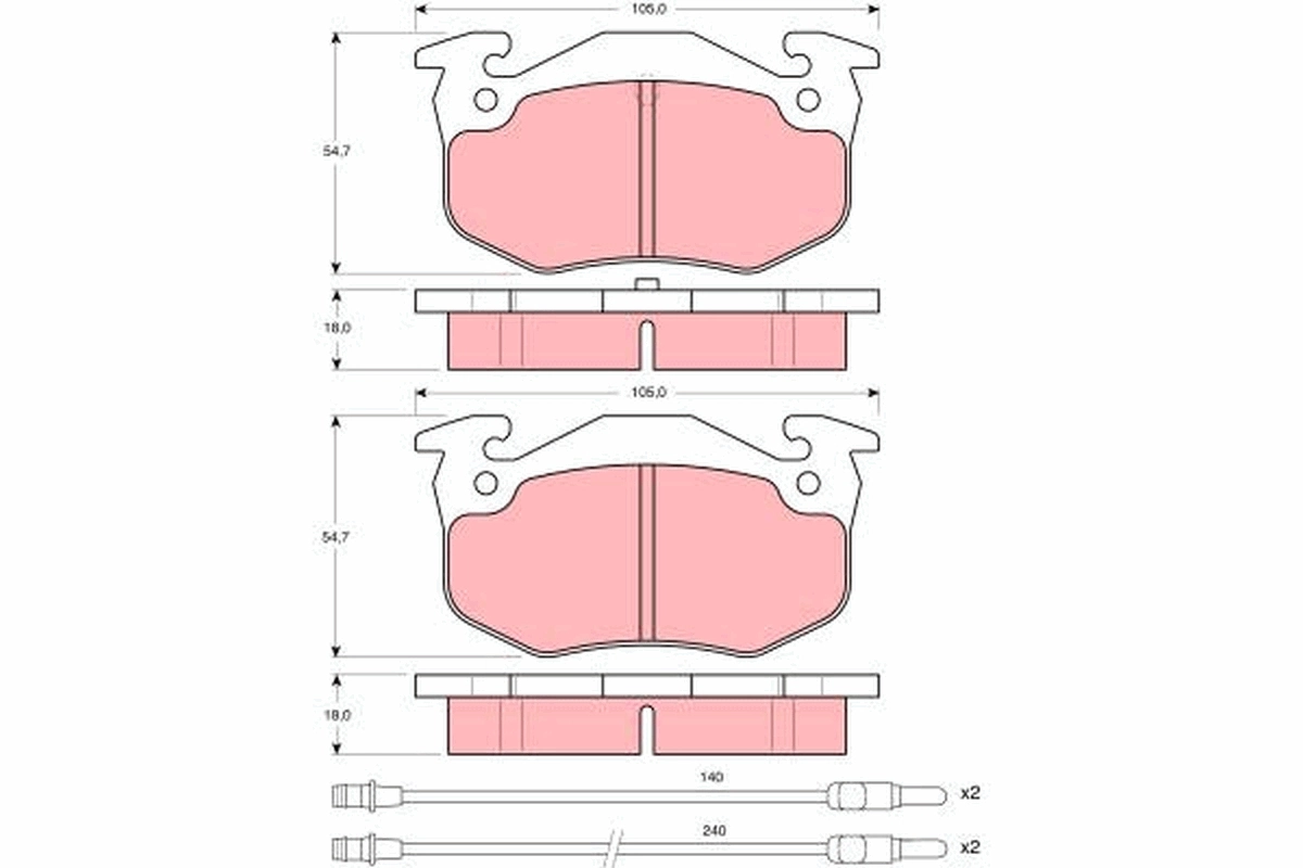 Brake Pad Set, disc brake