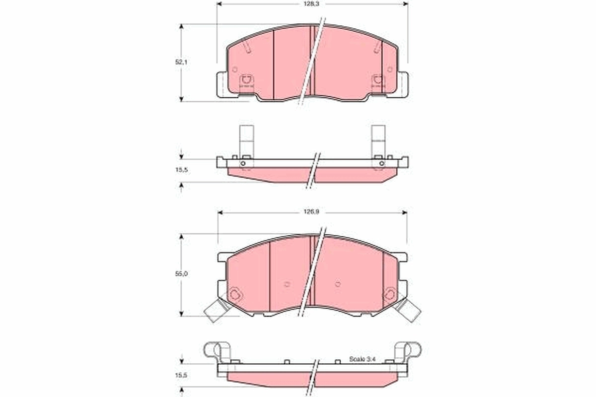 Brake Pad Set, disc brake