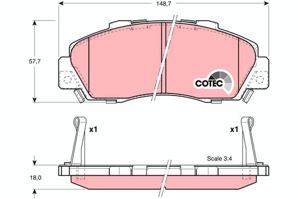 Brake Pad Set, disc brake