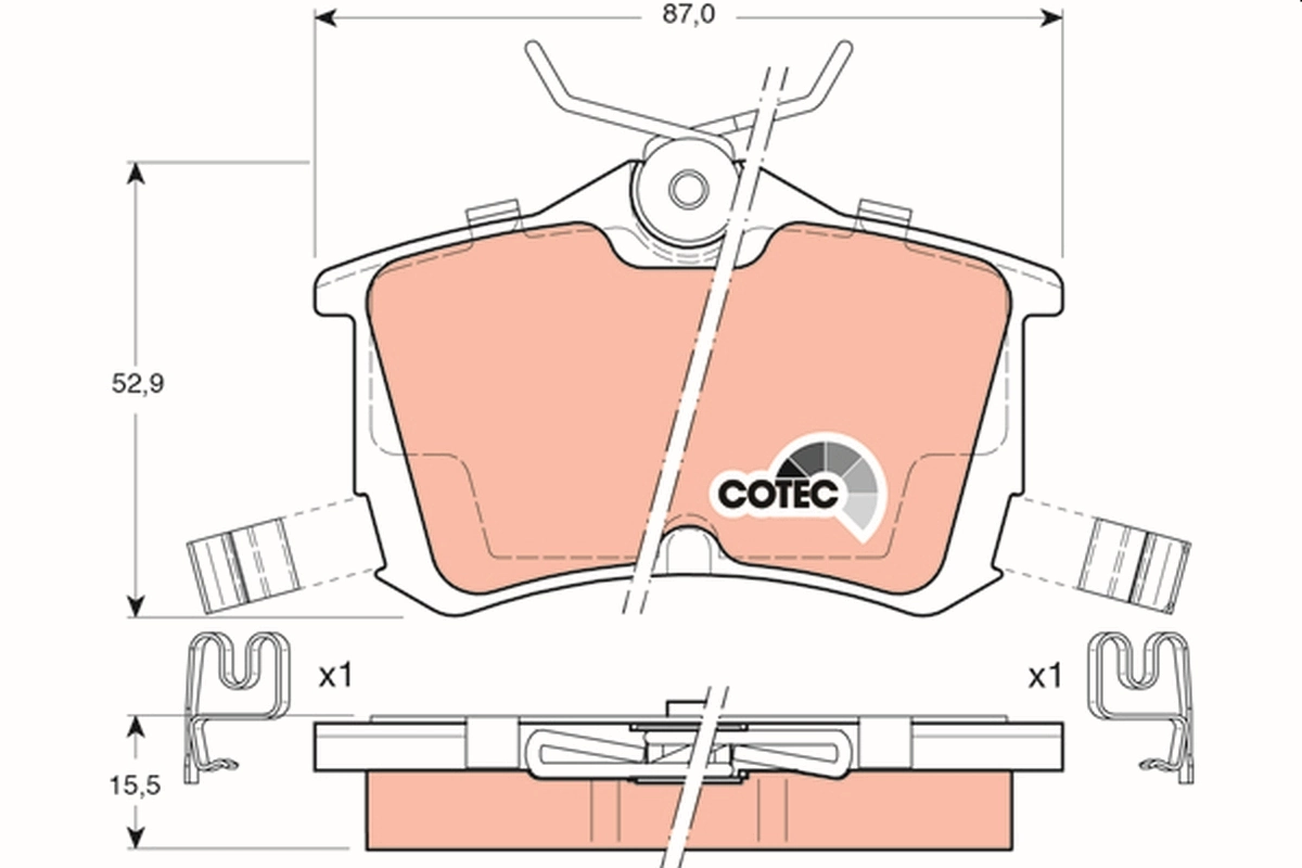 Brake Pad Set, disc brake
