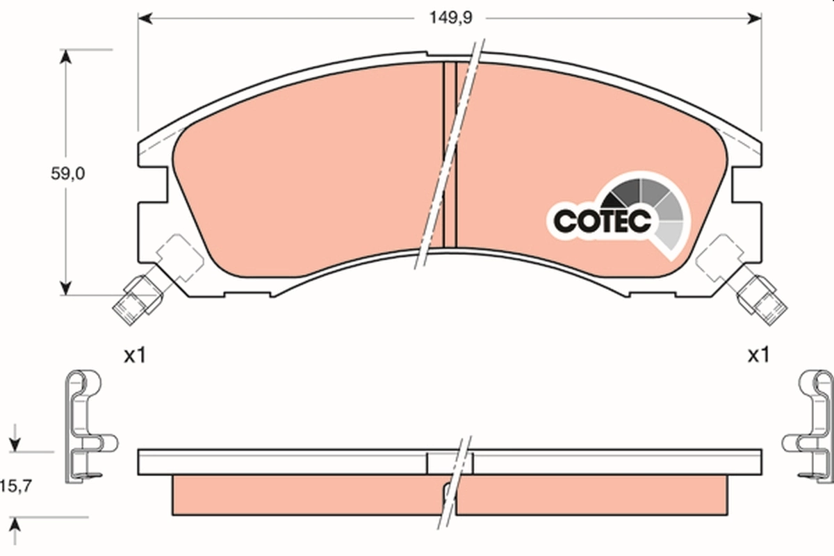 Brake Pad Set, disc brake