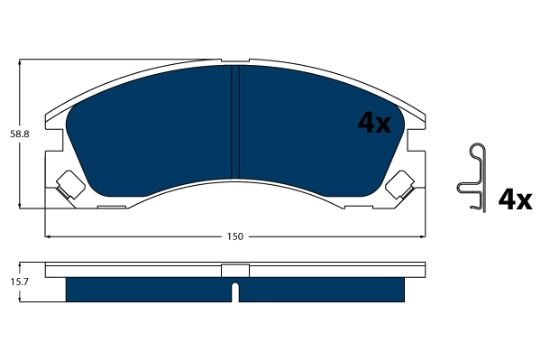 Brake Pad Set, disc brake