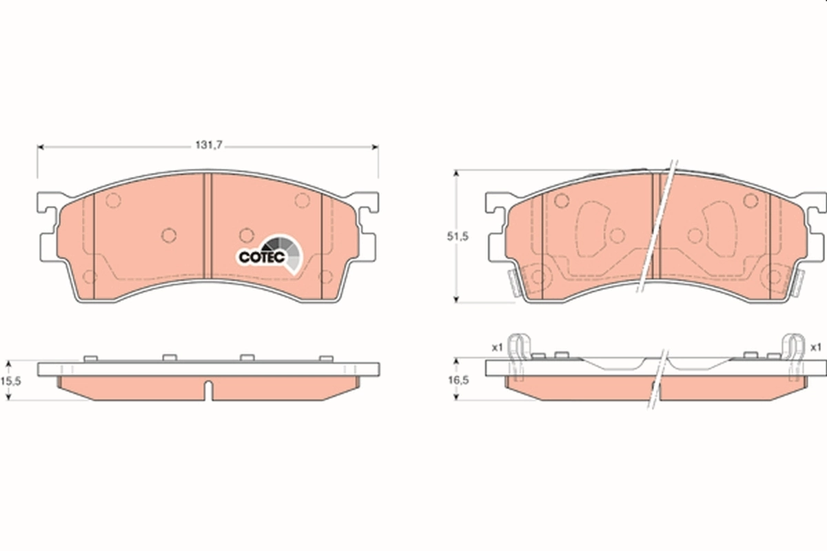 Brake Pad Set, disc brake