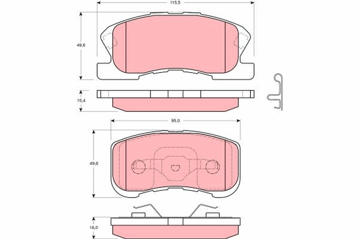Brake Pad Set, disc brake