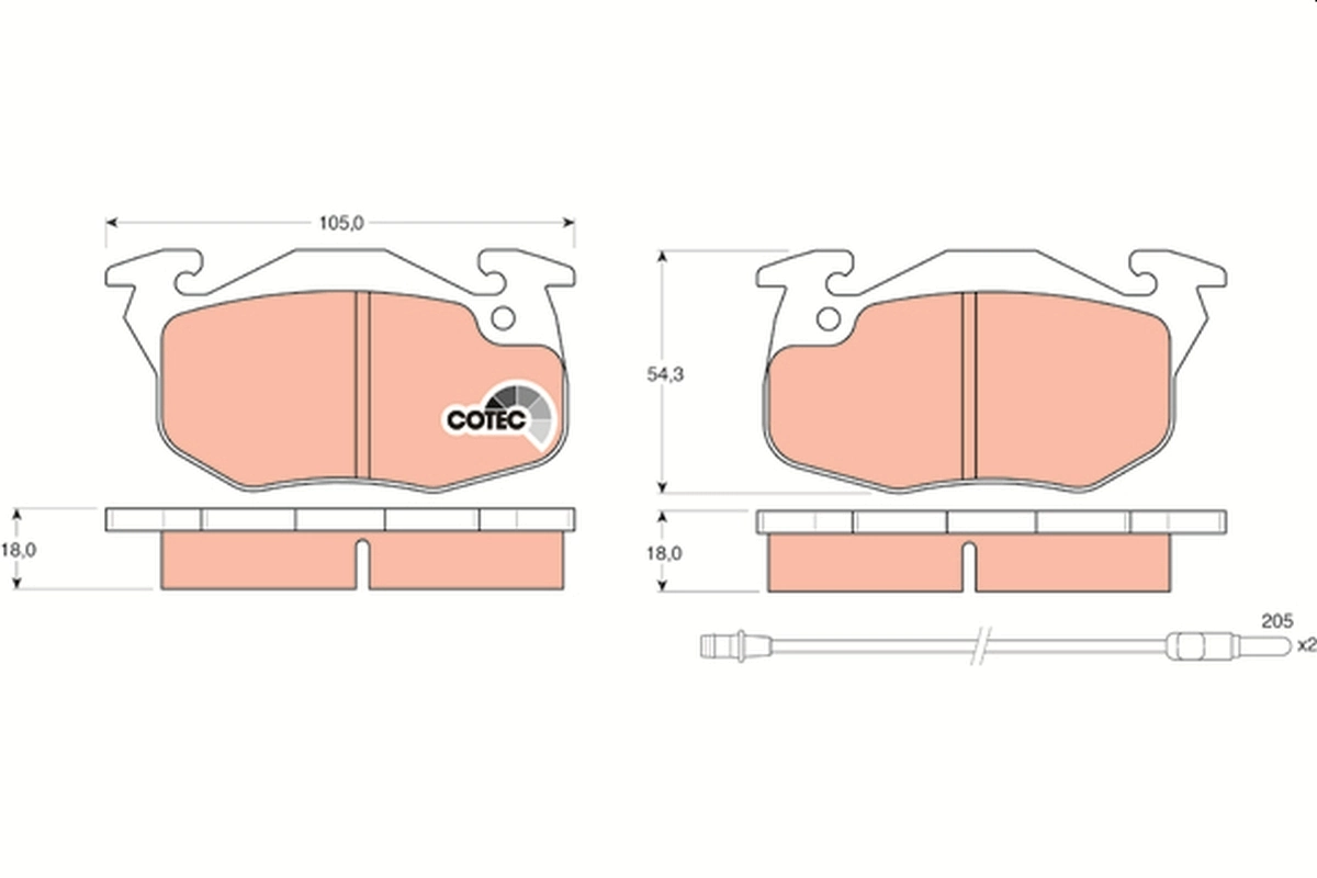 Brake Pad Set, disc brake