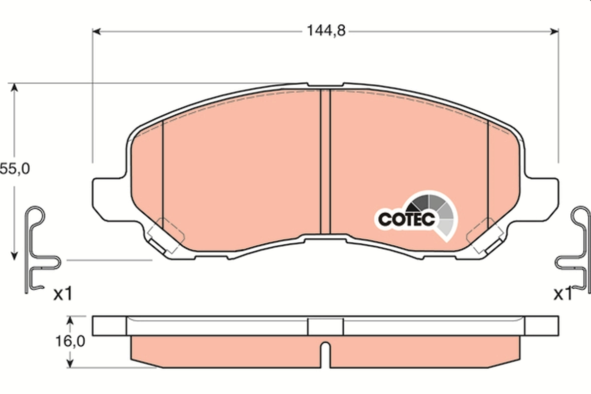 Brake Pad Set, disc brake
