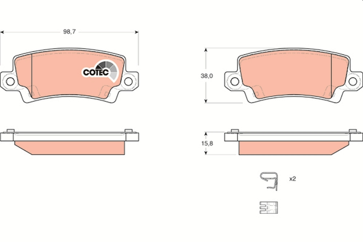 Brake Pad Set, disc brake