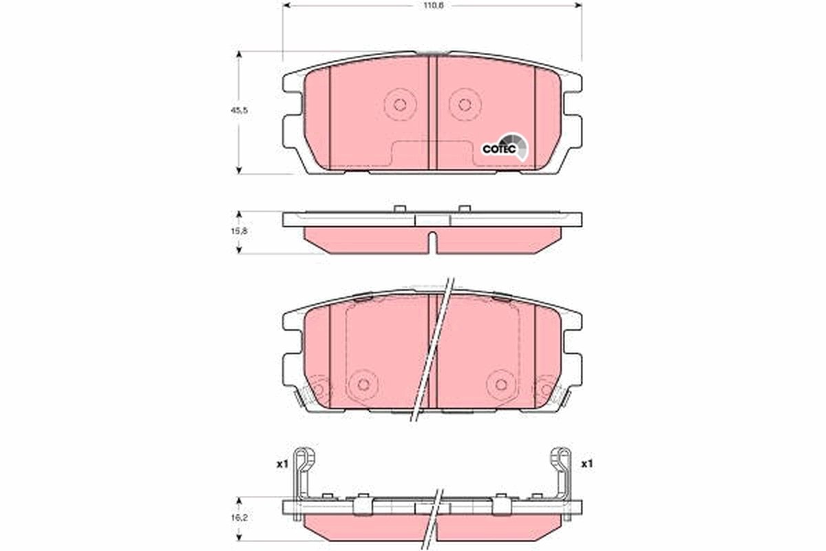 Brake Pad Set, disc brake