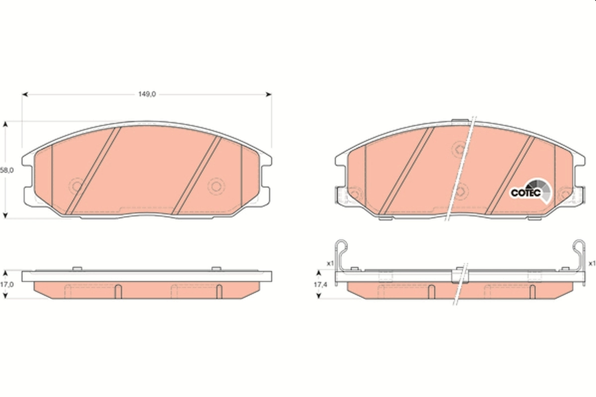 Brake Pad Set, disc brake