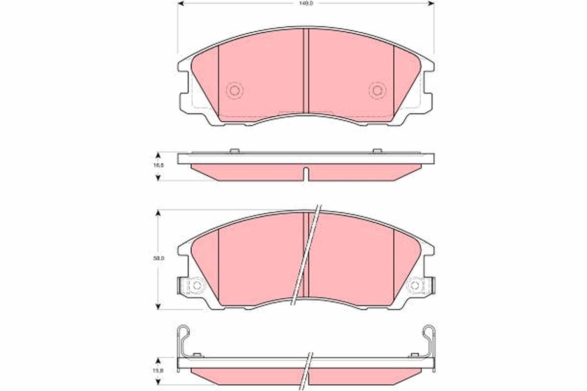 Brake Pad Set, disc brake