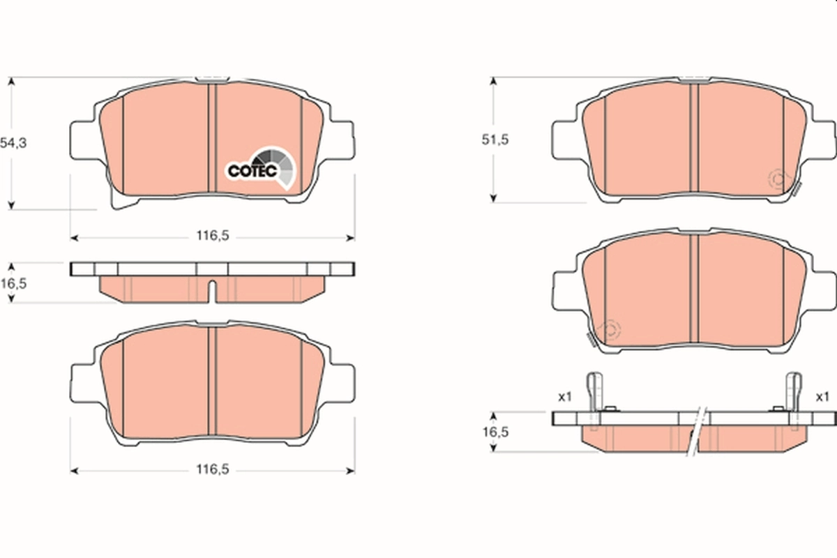 Brake Pad Set, disc brake