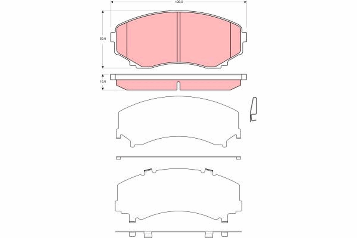 Brake Pad Set, disc brake