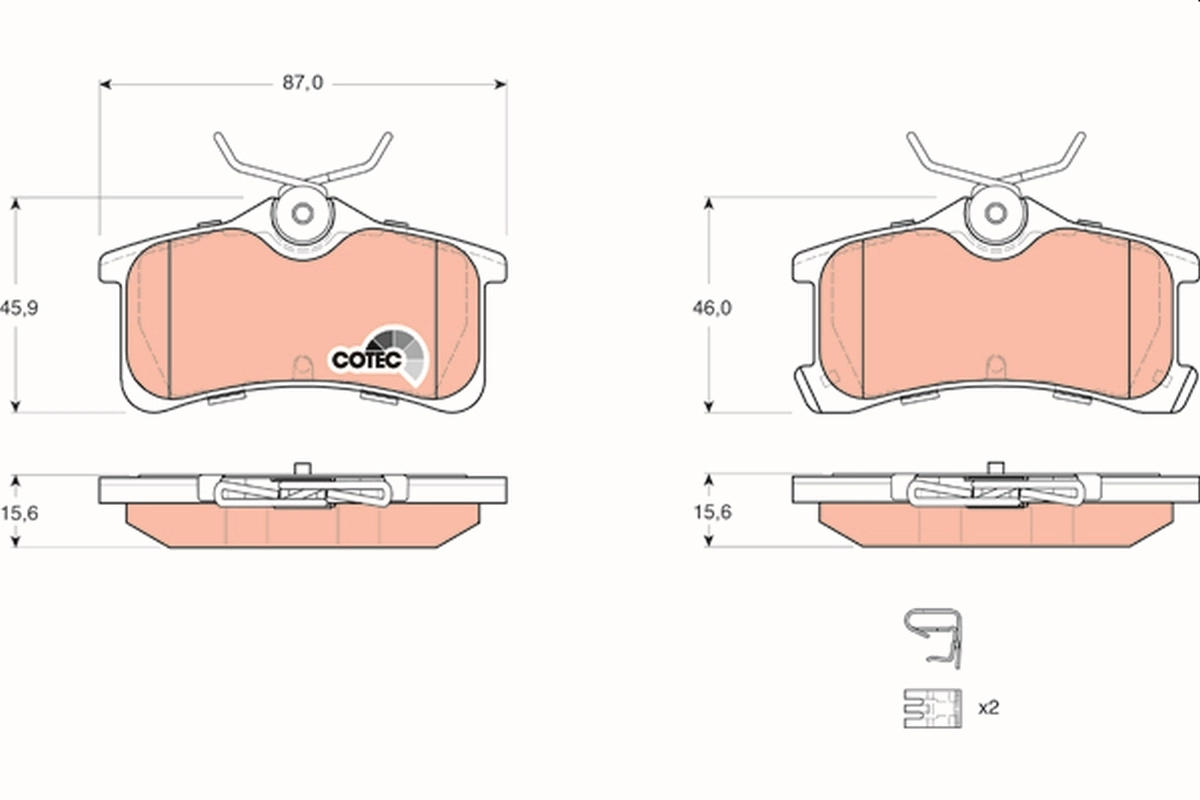 Brake Pad Set, disc brake
