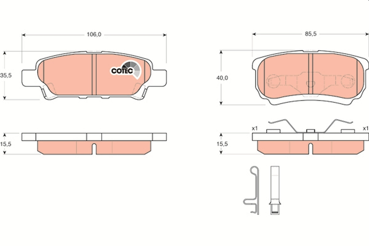 Brake Pad Set, disc brake