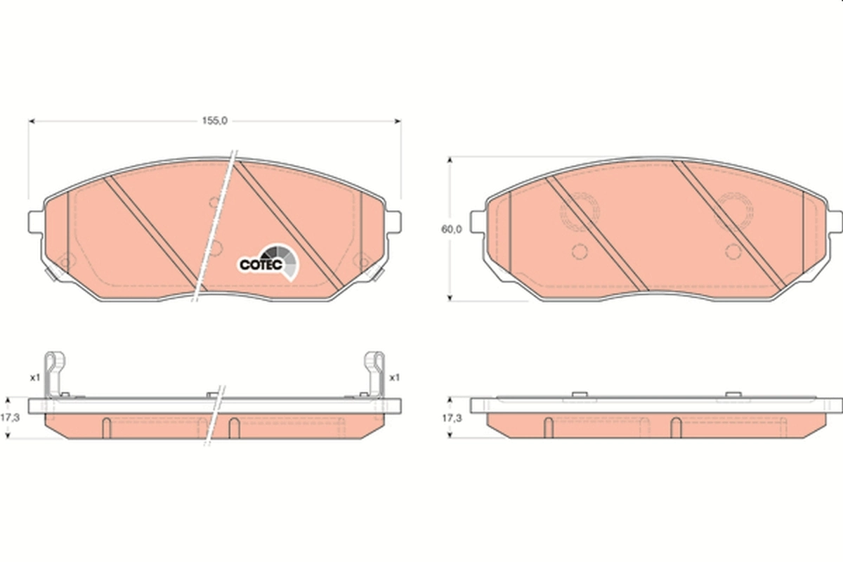 Brake Pad Set, disc brake