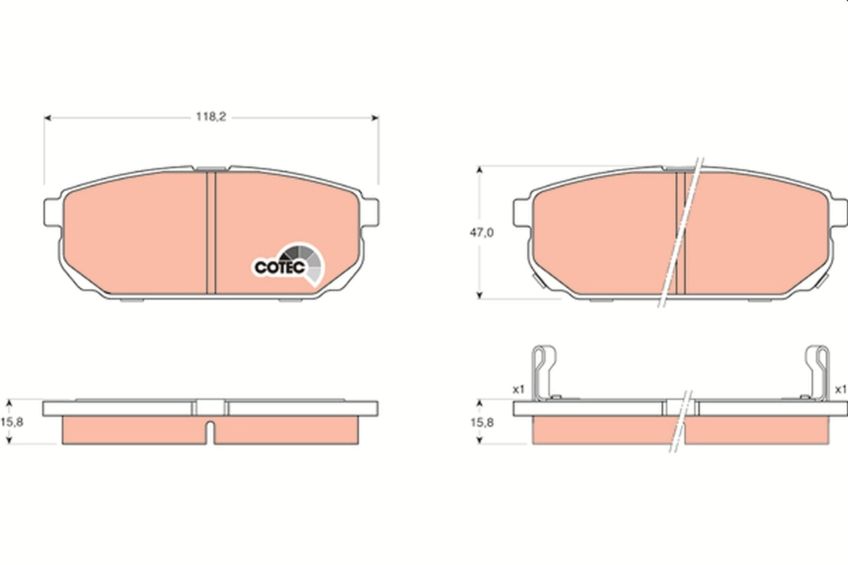 Brake Pad Set, disc brake